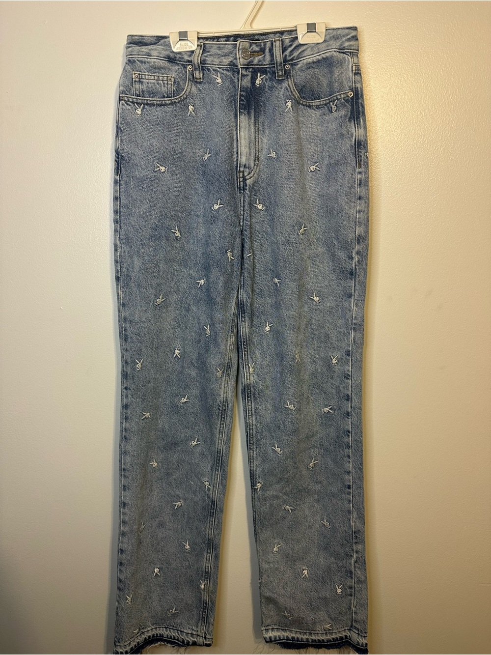 Raining Bunnies 90s Boyfriend Drop Hem Jeans